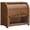Brown, variant on Bread Box, Bamboo Bread Box for Kitchen Countertop, 2 Tier Roll-Top Bread Bin, Food Storage Box, Large Capacity Keeper, Wooden Storage Cabinet, for Kitchen, Dining Room, Natural