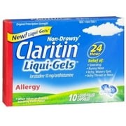 CLARITIN 24 Hour Allergy Liqui-Gels 10 ea (Pack of 3)