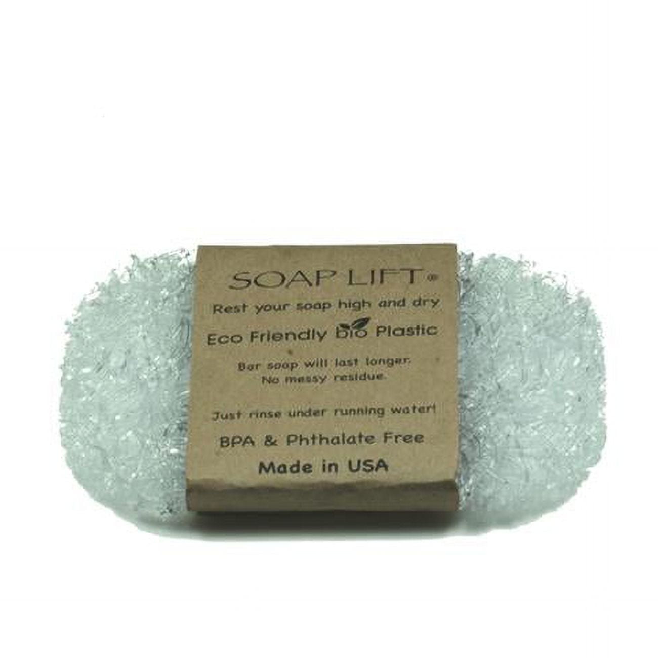 9471178 0.25 x 4.5 x 3 in. Bio Plastic Bar Soap Saver - Crystal