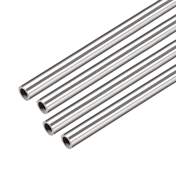 Tubo capilar de acero inoxidable 304 de 4 piezas de Uxcell 2.2mm ID 3.2mm OD 30cm de largo 0.5mm de pared 5.65mm ID 6.35mm OD