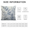 thumbnail image 5 of GOSMITH  Leaf Branch Jacquard Throw Pillow Covers Decorative Leaf Pillowcases Square Cushion Covers for Couch, Blue/Grey Leaf, 5 of 5