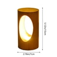 thumbnail image 3 of Solid Wood LED Night Light Soft Non Glaring Eye Friendly Light One Button Brightness Mode Adjustment Low Power Consumption Heat Free for Bedroom Nightstand Desk Living Room Birthday Holiday Gift, 3 of 6