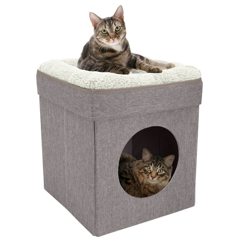 Kitty City Folding Cat Bed Tan Walmart