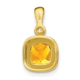 thumbnail image 4 of 14k Cushion Citrine and Diamond Pendant, 4 of 5