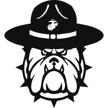 Military Bulldog - Metal Wall Art