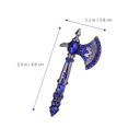 thumbnail image 2 of Axe Brooch Pin Vintage Tomahawk Pin Shiny Rhinestone Brooch for Female Male, 2 of 6