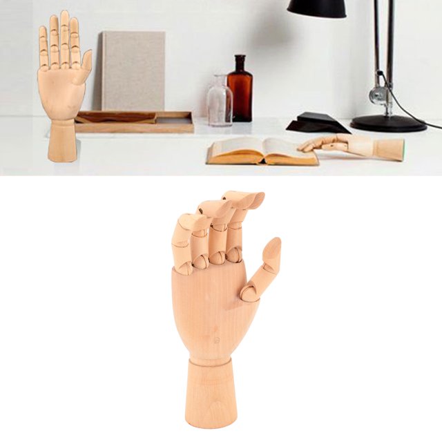 Modelo de Mano de Madera ANGGREK Mano de Maniquí Derecha Para Dibujar