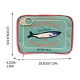 thumbnail image 3 of ajkijo Canned Sardines Makeup Bag, Funny Sardine Tin Fish Cosmetic Bag, Creative Cute Makeup Bag Kawaii Pencil Case Pouch, Make up Pouch for Women Light Blue, 3 of 5