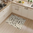 thumbnail image 2 of ODIKA 3'x5' Washable Area Rug Non-Slip, Flatweave, Easy Care Spotted Abstract Motif Tonal Frame Inspired Patchwork Bordered Cow Flowing for Hallway, Laundry Room, 2 of 7