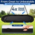 thumbnail image 4 of SereneLife 67" Oval Saucer Swing - Giant Outdoor Swing Set with Universal Hanging Kit, Swinging Seat Spinner with Pillow & Carry Bag, Weatherproof, Water-Resistant, Supports Up to 700 lbs, Black, 4 of 7