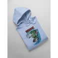 thumbnail image 3 of Rat Fink Surfink Blue Wave Hoodie Men -T-Line Designs, Male Small, 3 of 4