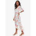 Roaman's Women's Plus Size Tulip Hem Georgette Dress - Walmart.com