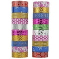 thumbnail image 1 of 100 Rouleaux de Ruban Adhésif Pailleté Déco Bricolage Ruban Lavable Décoratif Ensemble de Rubans de Scrapbooking, 1 of 9