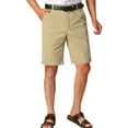 thumbnail image 4 of YUSIM Mens Chino Shorts with Pockets- Summer Casual Cotton Flat Front Shorts Khaki Size 26, 4 of 8