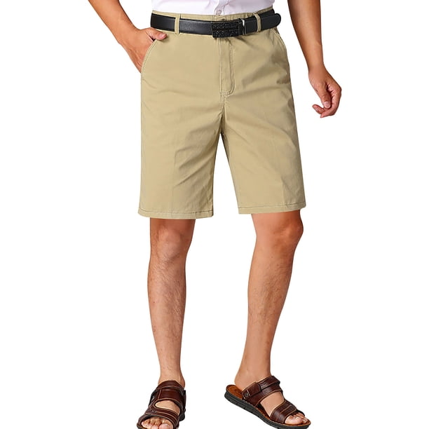 Pantalones Cortos Deportivos para Hombre con Bolsillos de Cremallera Estilo de Pantalones de Carga Pantalones Cortos Cómodos con Botón de Poliéster, Moda Casual de Verano para el Gimnasio de Playa Que