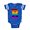 Royal Blue, variant on CafePress - Rainbow Letter B - Cute Infant Baby Football Bodysuit