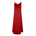thumbnail image 6 of Riforla Women's Boho Beach Dress Irregular Neckline Pocketed Maxi Dress Casual Summer EU/US Sizes Women Mother of The Bride Dresses Watermelon Red XXXL, 6 of 6