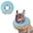 Blue, variant on Supet Inflatable Dog Recovery Collar, Soft Adjustable Donut Collar to Prevent Licking, Comfortable Post-Surgery E-Collar for All Dogs