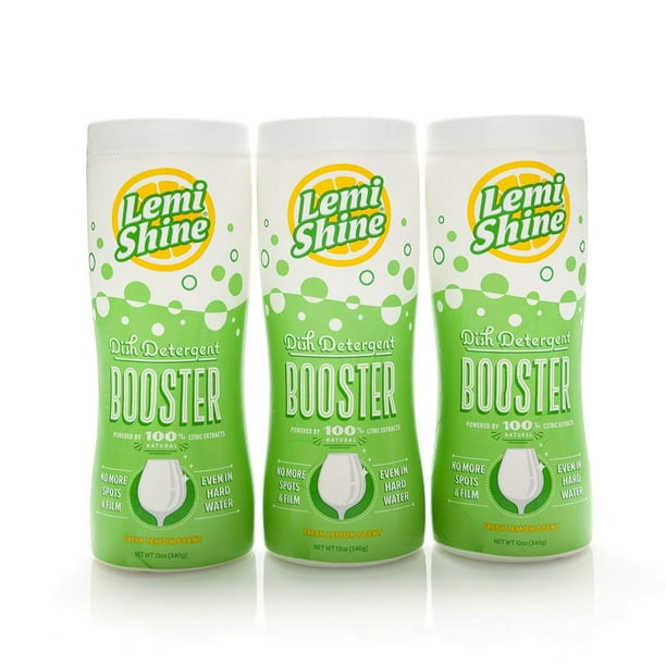 Lemi Shine Booster Dishwasher Detergent Additive 3Pack 12 oz ea