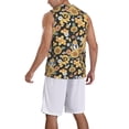 thumbnail image 2 of Pofeuu Sunflowers Bee Print Basketball Jersey, Shirts for Men Youth Basketball Jersey Crew Neck-Large, 2 of 6