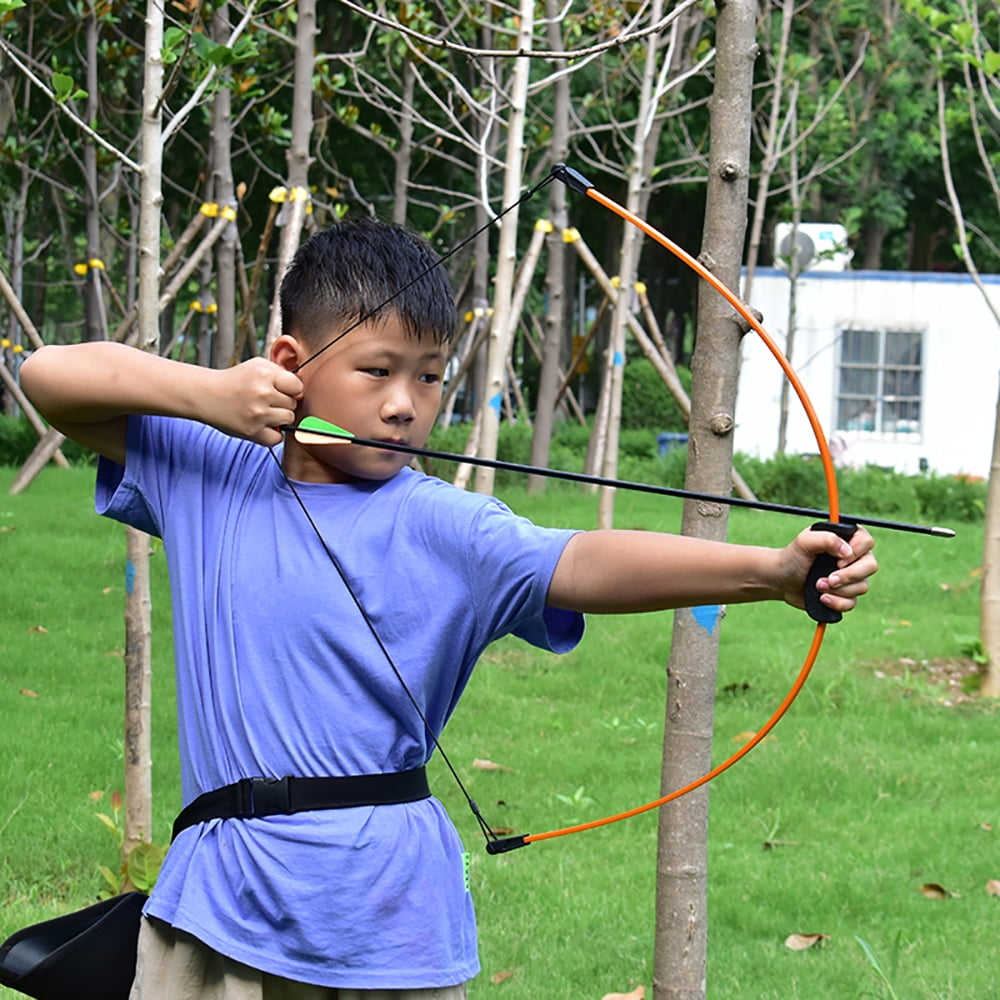 Runzkzy Beginner Teenagers Hunting and Shooting Bow Arrow Crossbow Target Suction Cup Package Teenagers Small Bow Package