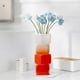 thumbnail image 1 of CaiYueKe Modern Geometric Glass Table Decor, Stacked Square Sculpture, Gradient Art Centerpiece for Living Room Dining Table, French Medieval Style Home Ornament, Decorative Flower Arrangement Vase, 1 of 7