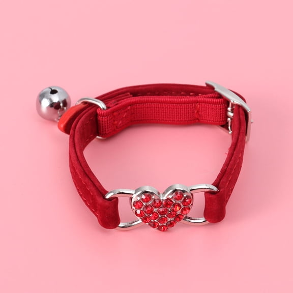 LOLIPPYY Valentine's Day Dog Collar with Comfortable Fit and Pile Coating for Dogs, 1 Set