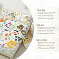 thumbnail image 3 of Bed Sheets Full Size,Bedding Set Fitted Sheet for Kids Boys Girls Teens Room Decor,1 flat sheet,1 fitted sheet,and 2 Large Pillowcase,2 Pillowcase, 3 of 4
