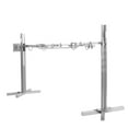 thumbnail image 3 of ChicHomey Electric ​​Outdoor Barbecue Rack -360° Rotisserie Rotation, 5-Level Adjustable Height,Stainless Steel for Camping/Picnic (Silver)​, 3 of 12