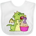 thumbnail image 3 of Inktastic Dragon Cupcake 1st Birthday Boys or Girls Baby Bib, 3 of 4
