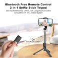 thumbnail image 3 of Extensible Selfie Palillo Remoto Bluetooth Obturador - B-Negro, gris B-negro gris, 3 of 8