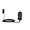 Gomadic Intelligent Compact Car / Auto DC Charger suitable for the Panasonic HM-TA1H Digital HD Camcorder - 2A / 10W power at half the size. Uses Goma