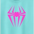 thumbnail image 2 of Junior's Spider-Man: Across the Spider-Verse Spider-Gwen Logo  Racerback Tank Top Cancun Medium, 2 of 4