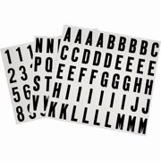 The Hillman Group 1" Die-Cut Letters and Numbers Kit, Black