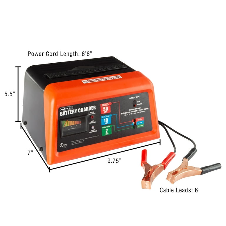 Battery charger sale with jump start