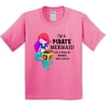 thumbnail image 3 of Inktastic I'm a Pirate Mermaid-like a Regular Mermaid, Only Cooler Youth T-Shirt, 3 of 5