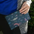 thumbnail image 3 of Creepy Deep Sea Creatures Pattern with Mermaid Squid and Shark Pencil Pen Organizer Zipper Pouch Case, 3 of 4