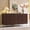 Brown, variant on Aitjunz Modern Buffet Cabinet with Storage, 61.8"W Sideboard Cabinet with Adjustable Shelves & Curved Edge, Wooden Coffee Buffet Cabinet for Dining Room, Kitchen, Living Room, Natural