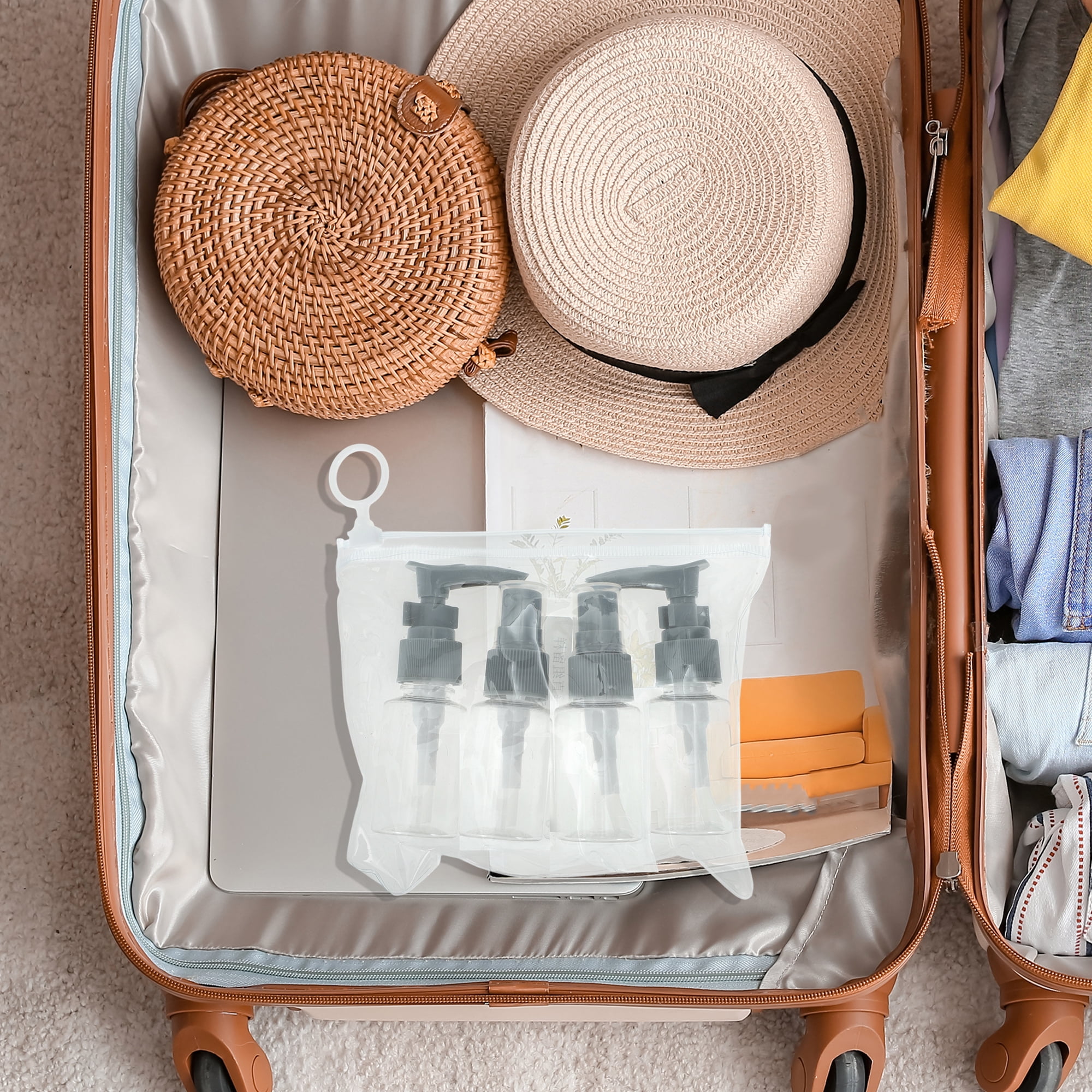 Unique Bargains Travel Container Set 4Pcs Gray