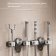 thumbnail image 2 of Broom Holder Mop Hanger,Multi-Purpose Wall Mount Mop Grippers No Drilling Self Adhesive Anti-Slip Mop Handle Hanger,No Punching Required Broom Hanger Dustpan Organizer Broom Holder Mop Hanger,4PCS, 2 of 7