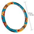 PVC Leather Steering Wheel Cover Protector, 15 IN Cherry Ice Creams