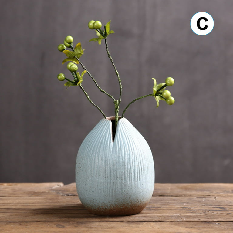 Retro Exquisite Ceramic Vases Handmade Pottery Gift Desk Home Decor - Walmart.com
