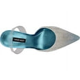 thumbnail image 3 of Nine West Fabry 5 Blue Multi Pointed Toe Slip On Stiletto Heel Formal Dress Pump (Blue Multi, 9), 3 of 5