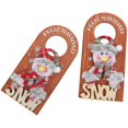 thumbnail image 4 of Christmas Hanging Door Sign 2Pcs Decorative Wooden Ornament Ideal For Homeowners Holiday Party Decor, 4 of 5