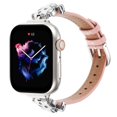 thumbnail image 4 of Dwitch Genuine Leather Band Compatible with Apple Watch Women 49mm 45mm 44mm 42mm(2024 series 10), Slim Leather Strap with D-Shape Metal Buckle for iWatch Series Ultra 10 9 8 SE 7 6 5 4 3 2 1,C, 4 of 6