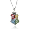 thumbnail image 5 of Harry Potter Hogwarts Crest Pendant Multicolored Charm Necklace, 5 of 7