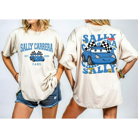 Disney Pixar Cars Est 2006 2Sdide T-Shirt, Comfort Colors Cars Sally Carrera Shirt, Disney Cars Tee