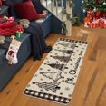 thumbnail image 5 of Christmas Kitchen Rugs Set of 2, Xmas Trees Joy Snowflakes Kitchen Mats for Floor Non Slip Winter Holiday Farmhouse Christmas Decoration 17x29 and 17x47 Inch, 5 of 6
