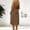 Coffee, variant on Women Solid Cami Backless Loose Midi Dress Daily Home Wear