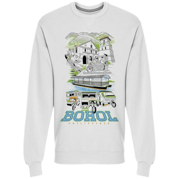 Bohol Philippines Sweatshirt Men -Image by Shutterstock, Male Small